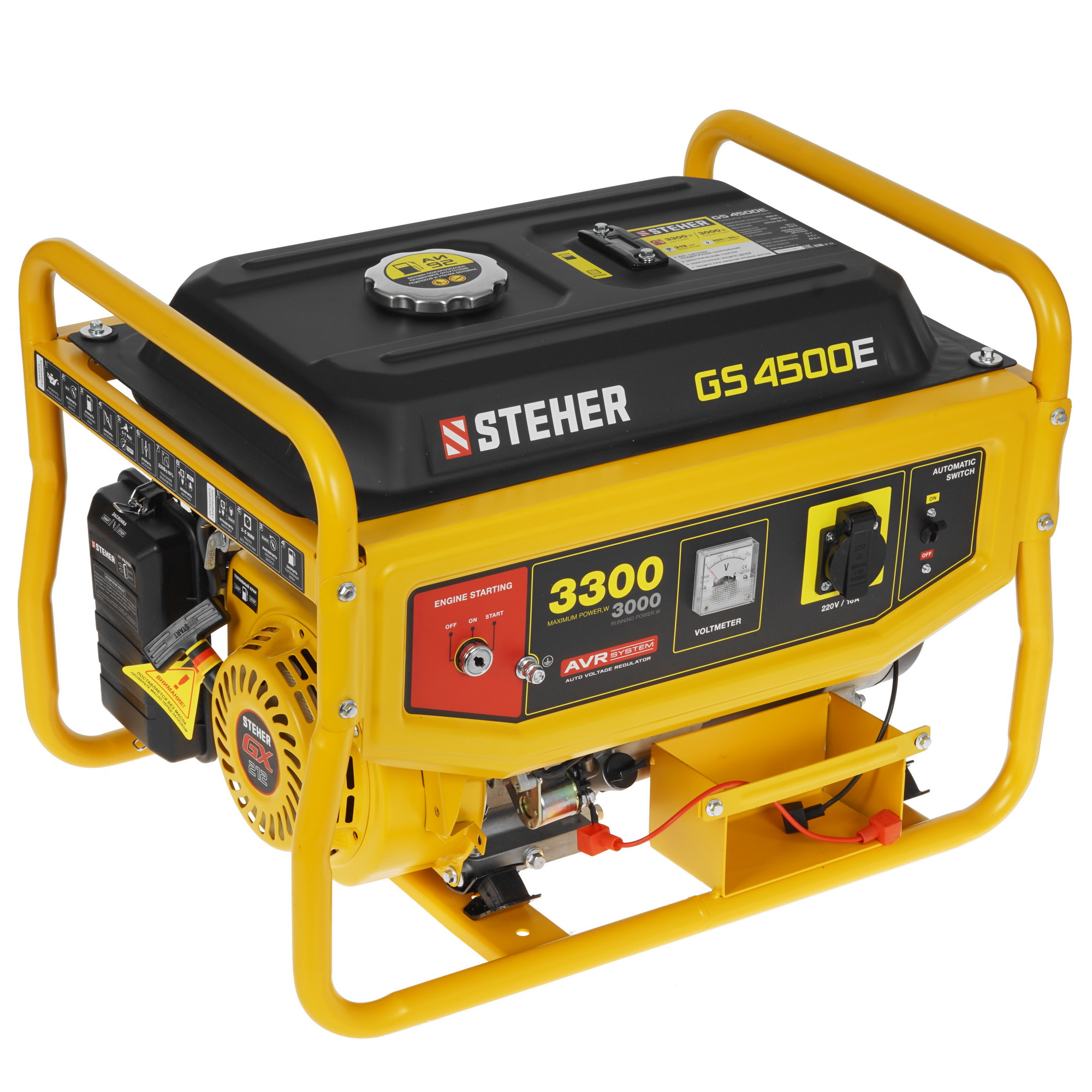 Электрогенератор   бензиновый STEHER GS-4500Е 5307660 STDN-0041627