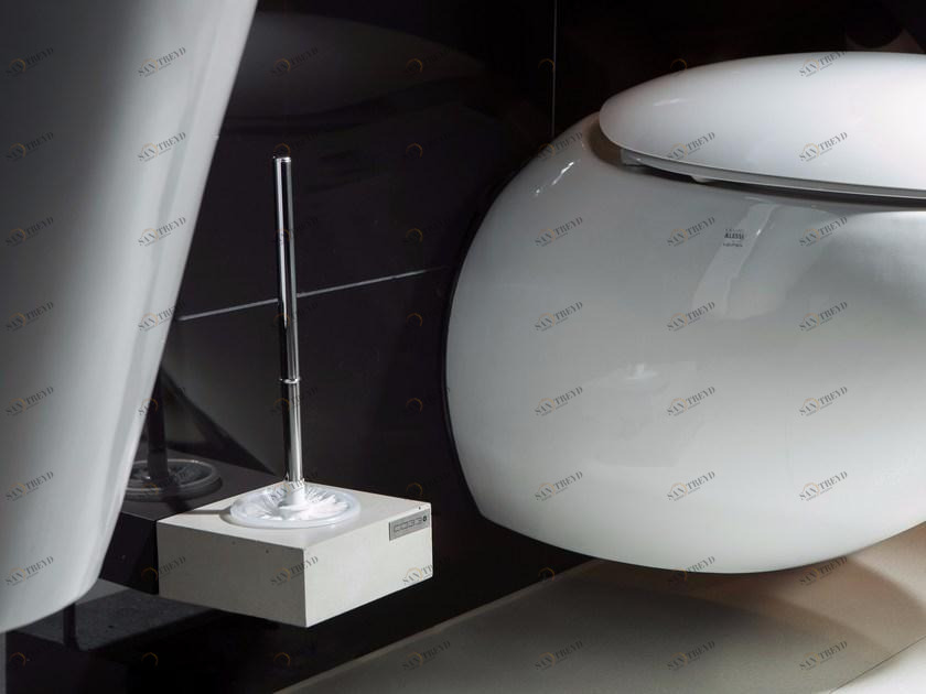 CO33 Ершик для унитаза настенный из бетона Balneos Blb2