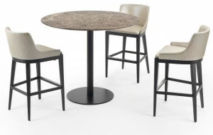 Marelli Круглый мраморный высокий стол Break