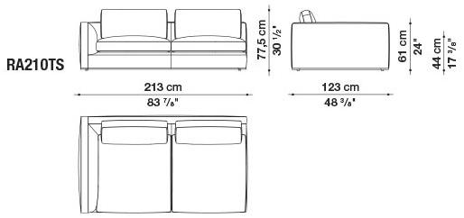 B&B Italia Диван из ткани Richard sun-id-1429934 - Вид №61