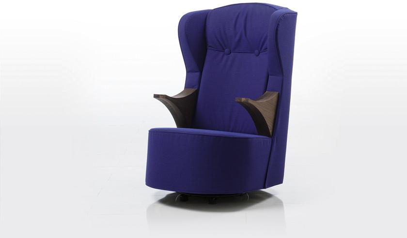 brühl Вращающееся кресло из ткани с подлокотниками с высокой спинкой Poem sun-id-1456829 - Вид №5