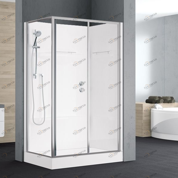 Novellini. Душевая кабина 100x80 см 2P STANDARD без крыши ALBA ALB2P108SM1BALB2P108DM1B