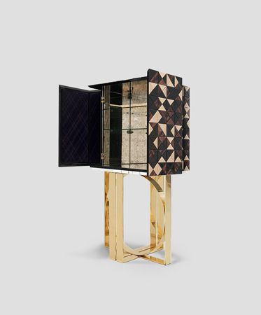 0-035 Пиксельный шкаф из орехового дерева Boca Do Lobo  - Вид №13