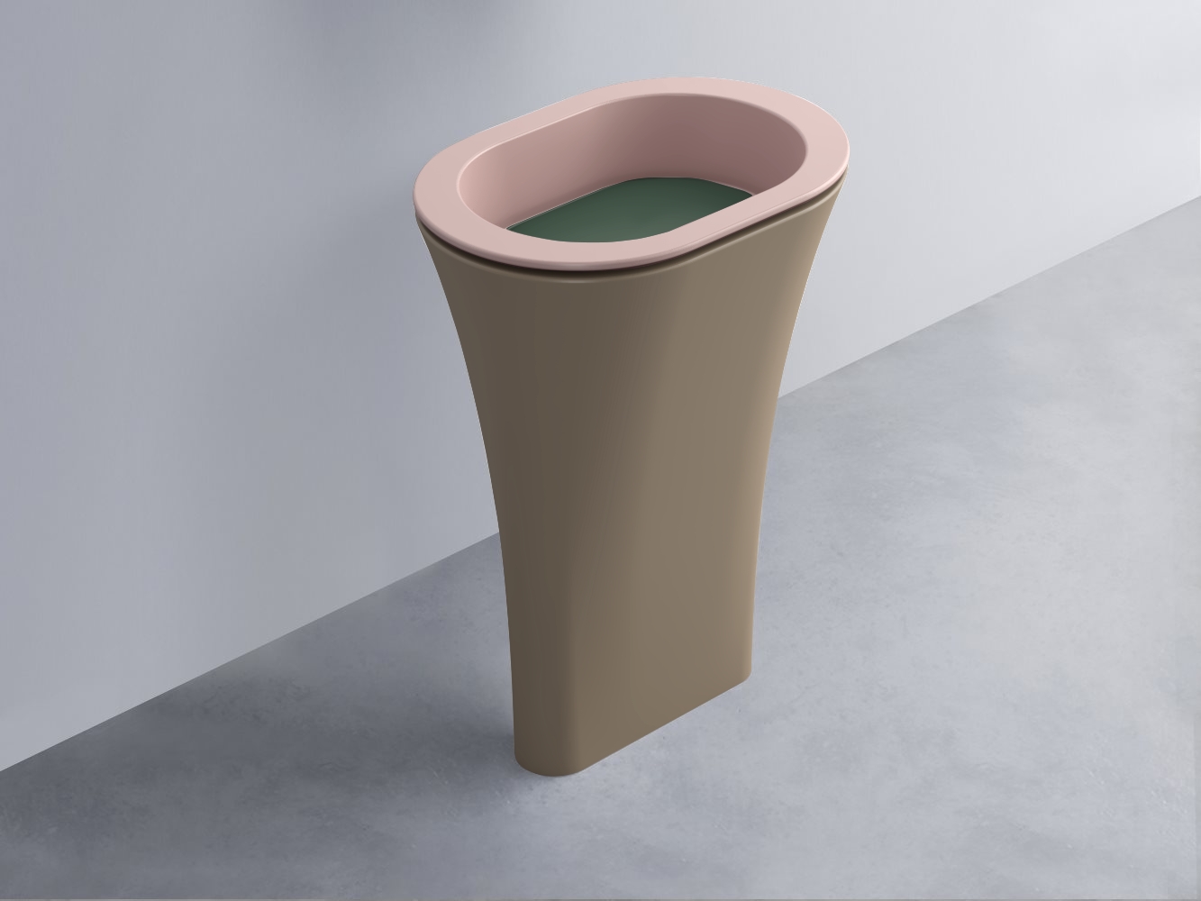 AMLA65-CP+AMPILO-MU+AMCOLO-AN Раковина Amedeo Ovale отдельностоящая cielo Enjoy + Amedeo Ceramica Cielo