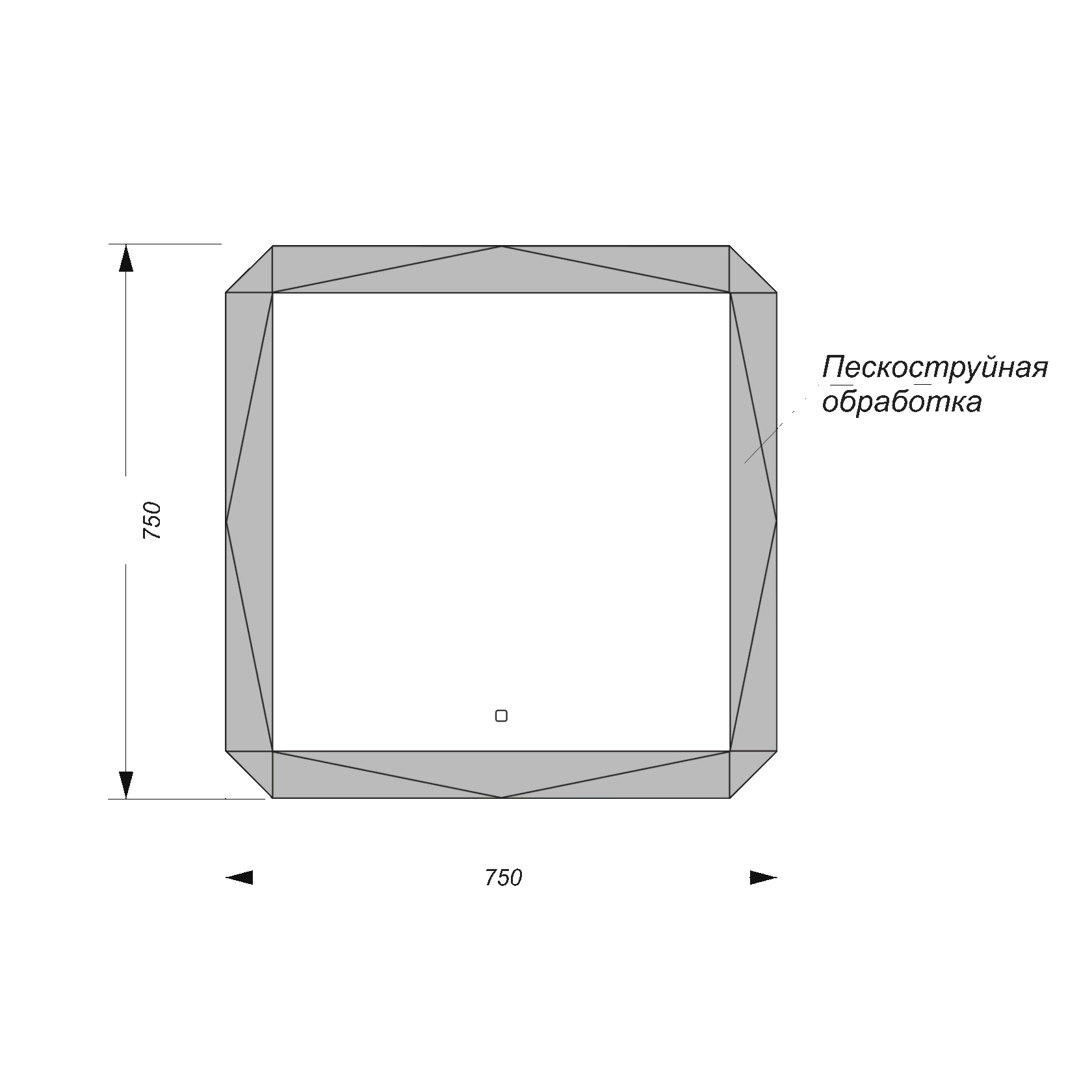 LIN75SLMRKCS0010 Зеркало Line 750 SANITA LUXE  - Вид №6