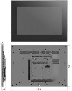 22A12S-B Встраиваемый телевизор, ниша 38 см, 22", full hd, smart tv KITEQ