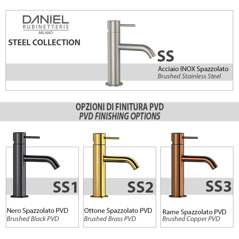 SSTX606XN Смеситель для раковины  DANIEL RUBINETTERIE Tokyo - Вид №2