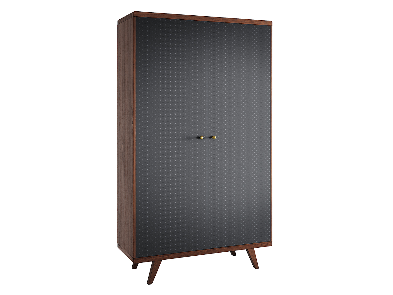 Шкаф распашной двухдверный дуб с принтом Thimon THE IDEA  210337 Серый  - Вид №1