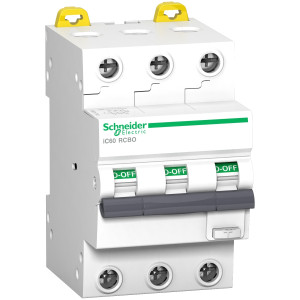 A9D67316 Дифавтомат Acti9 3P 16А ( C ) 6 кА, 30 мА ( A ) Schneider Electric Acti 9