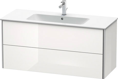 XS417409494 Тумбочка подвесная XSquare #XS4174 1210 x 478 мм Баклажан шелковисто-матовый лак Duravit - Вид №2