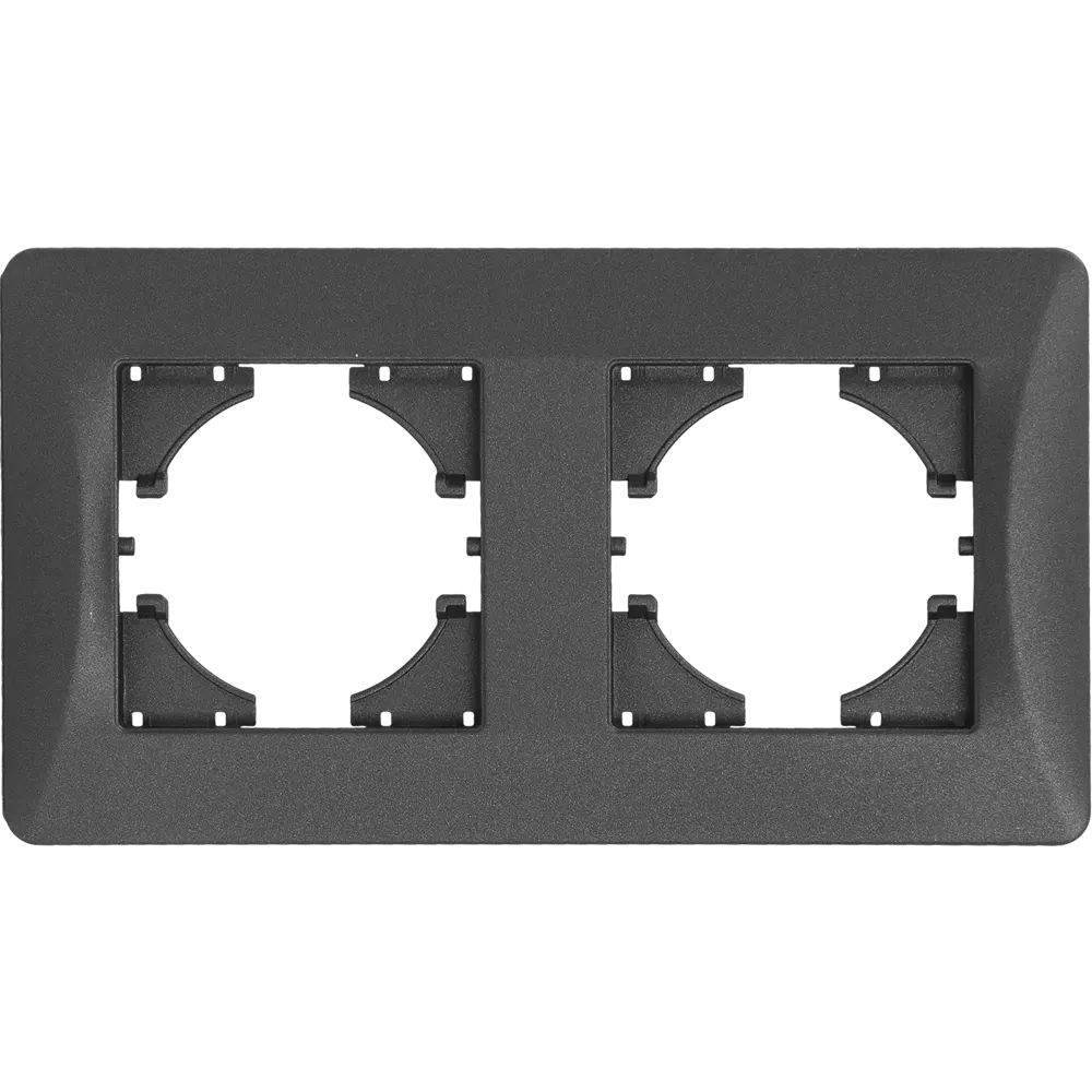 Рамка GUSI Electric Ugra для розеток и выключателей в стиле графит 83865120 STLM-0045264