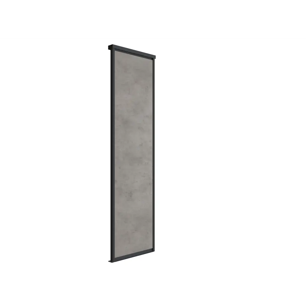 Santreyd Дверь-купе раздвижная 90.4×255.5 см бетон/черный 86353874 STLM-1081624