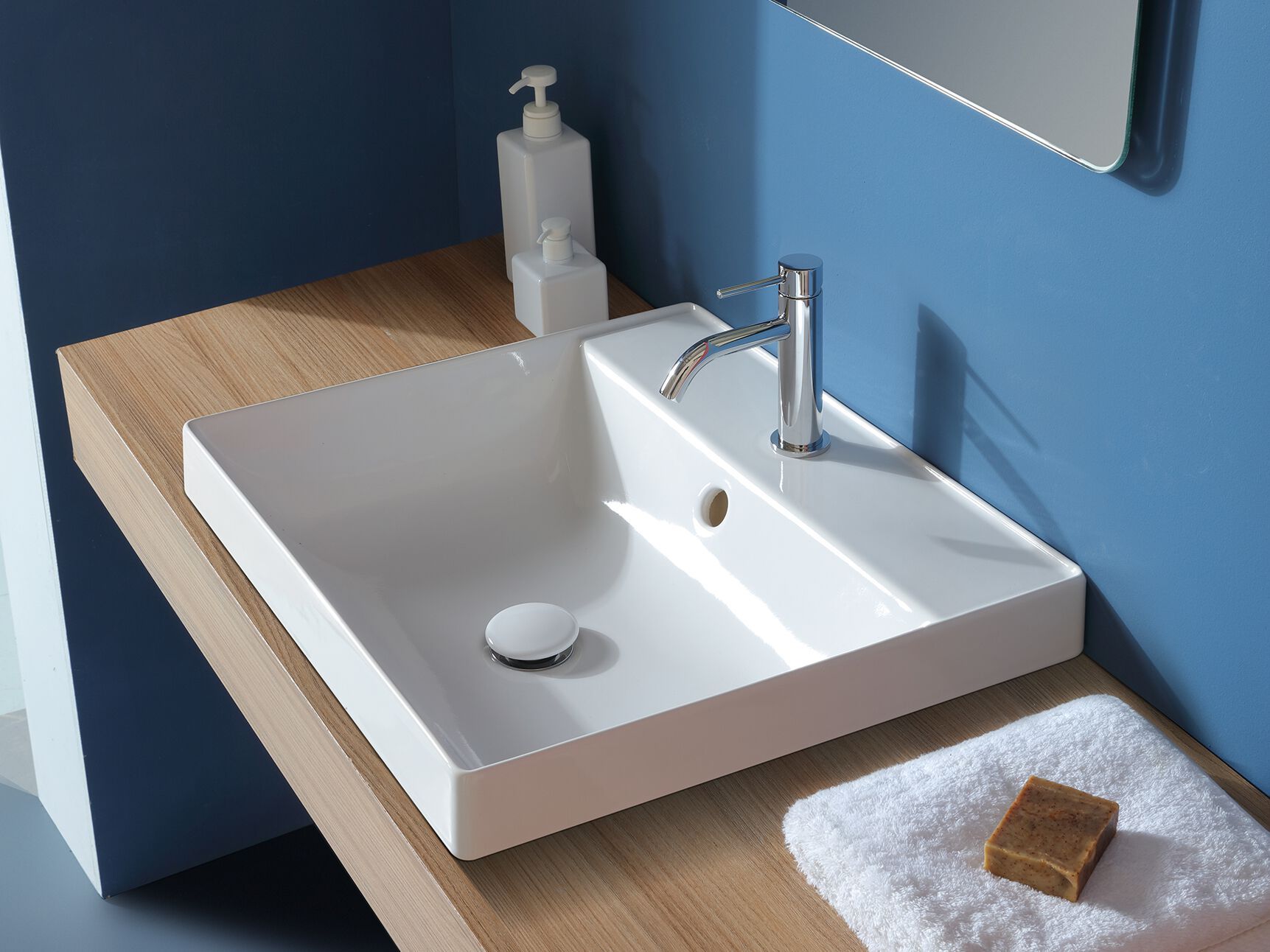 Керамическая прямоугольная встраиваемая раковина Olympia Ceramica Roger ARCH-00085717 - Вид №1