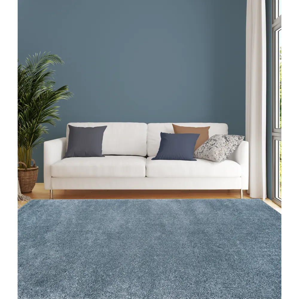 Ковровое покрытие полиэстер Витебские ковры микрофибра аквамарин, 2 м STLM-2133735 - Вид №4