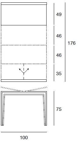 Pacini & Cappellini Выдвижная прямоугольная консоль  5423  - Вид №2