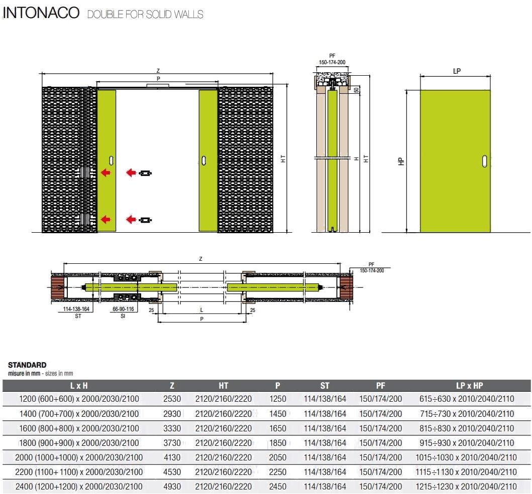 PROTEK® Рама стойки для раздвижных дверей с проходом для проводки Magic box® sun-id-1488674 - Вид №2