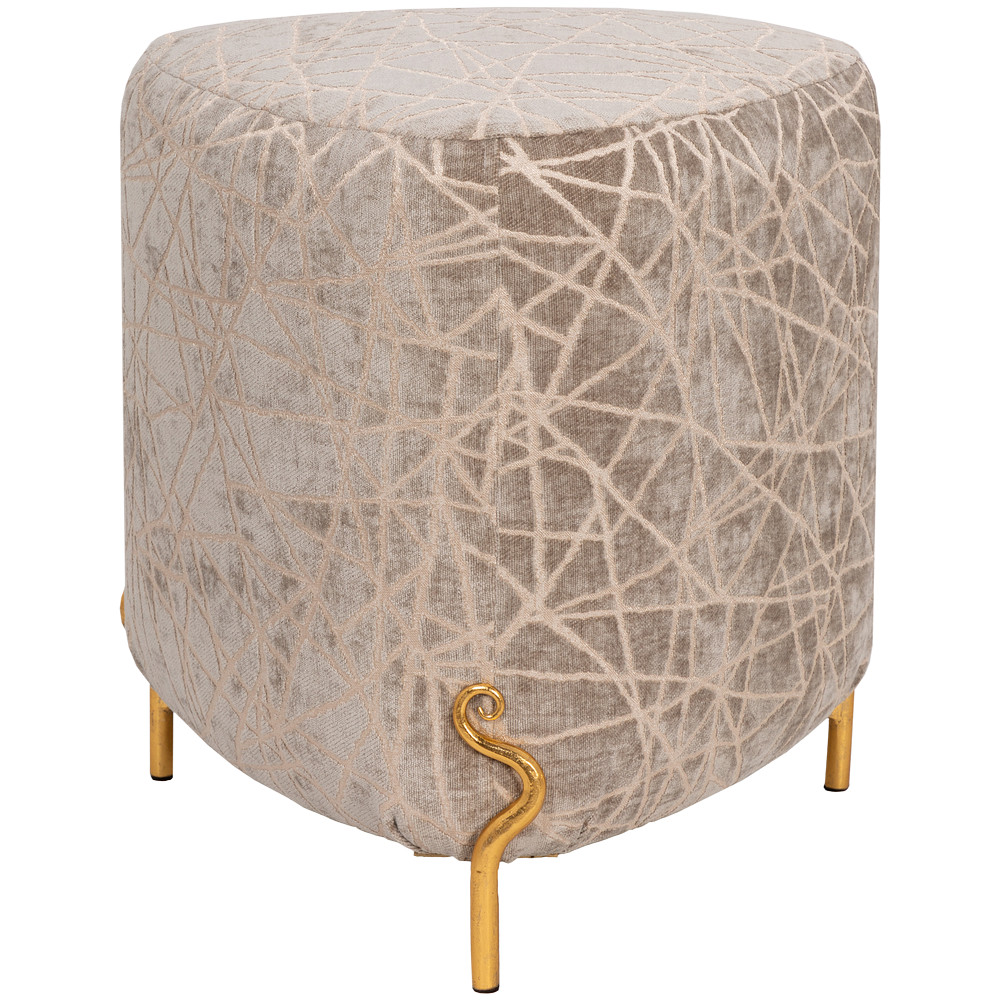 14033 Банкетка Авиньон Латте Золото BOGACHO 4627196596238