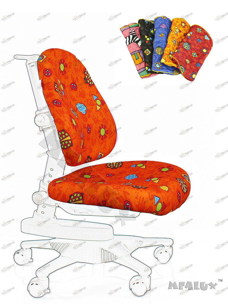 Чехол для кресла Newton/Match оранжевый с жучками COMF-PRO  261275 Красный Santreyd 