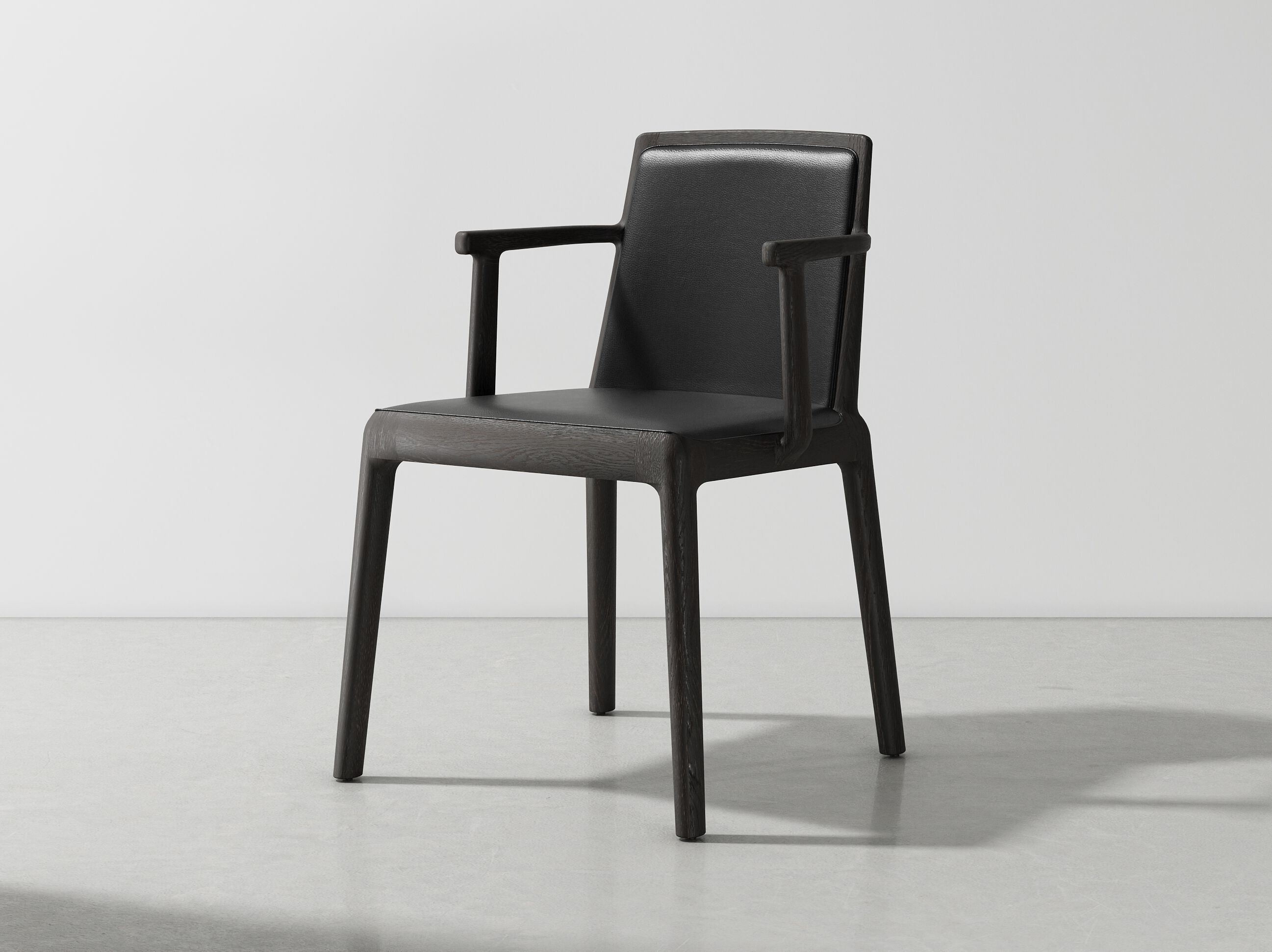 Кожаный стул с подлокотниками District Eight Nôm ARCH-00115997