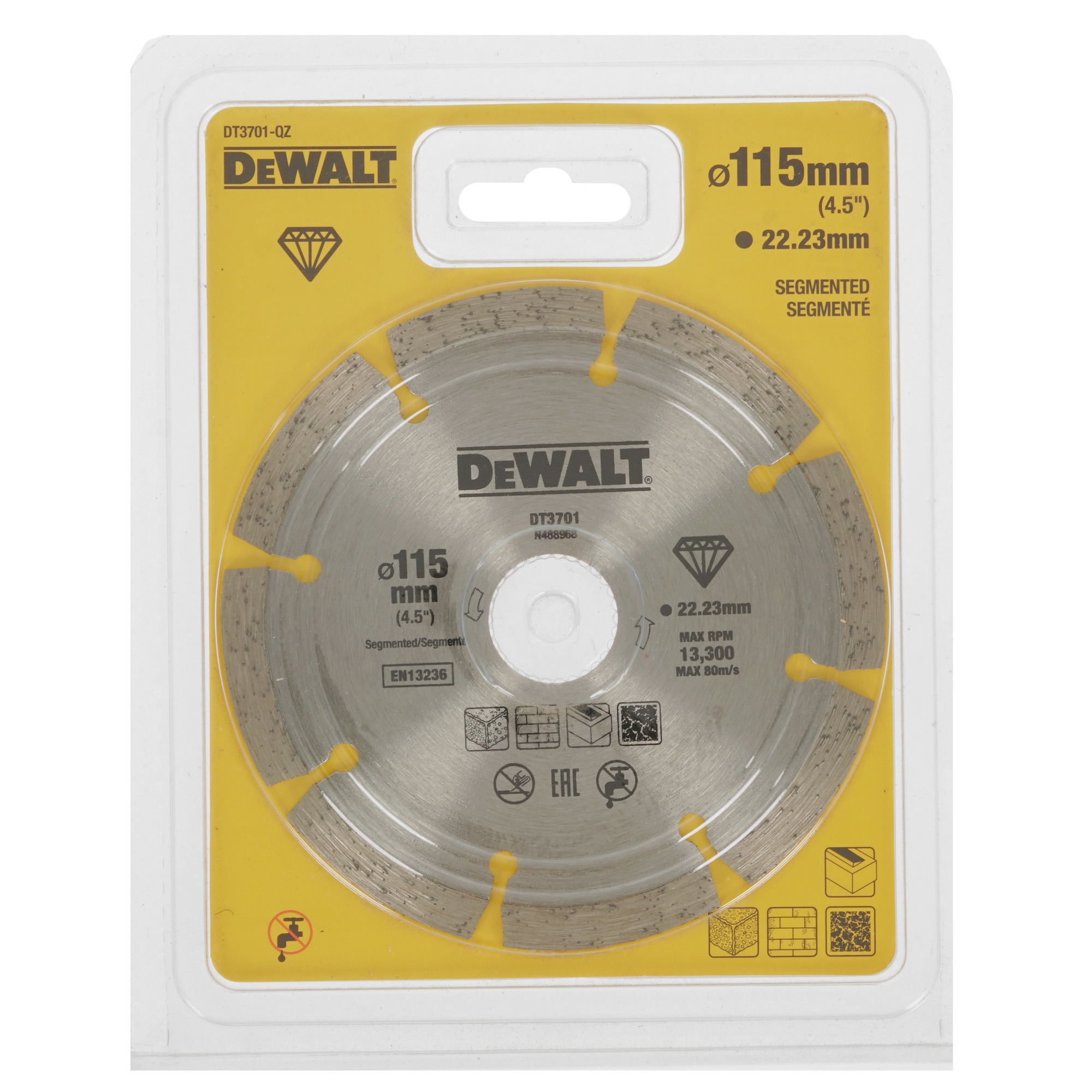 Диск алмазный DeWalt DT3701-QZ 5335335 STDN-0014865