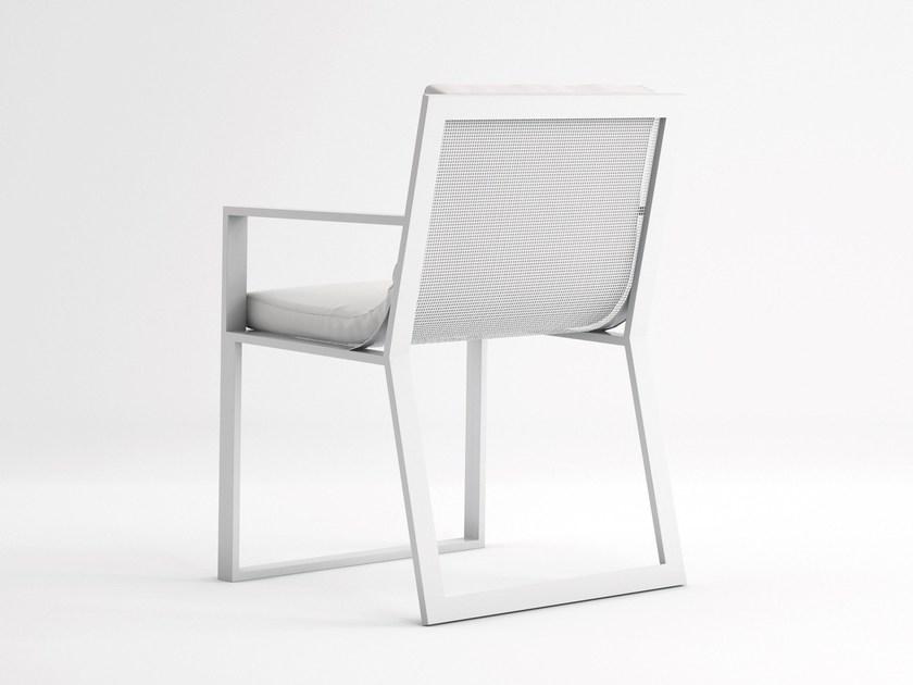 GANDIABLASCO Стул с основанием из термолакированного алюминия с подлокотниками Blau sun-id-1435252 - Вид №2