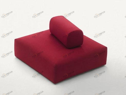 Paola Lenti Пуф из квадратной ткани с обивкой Ribbon sun-id-1501636