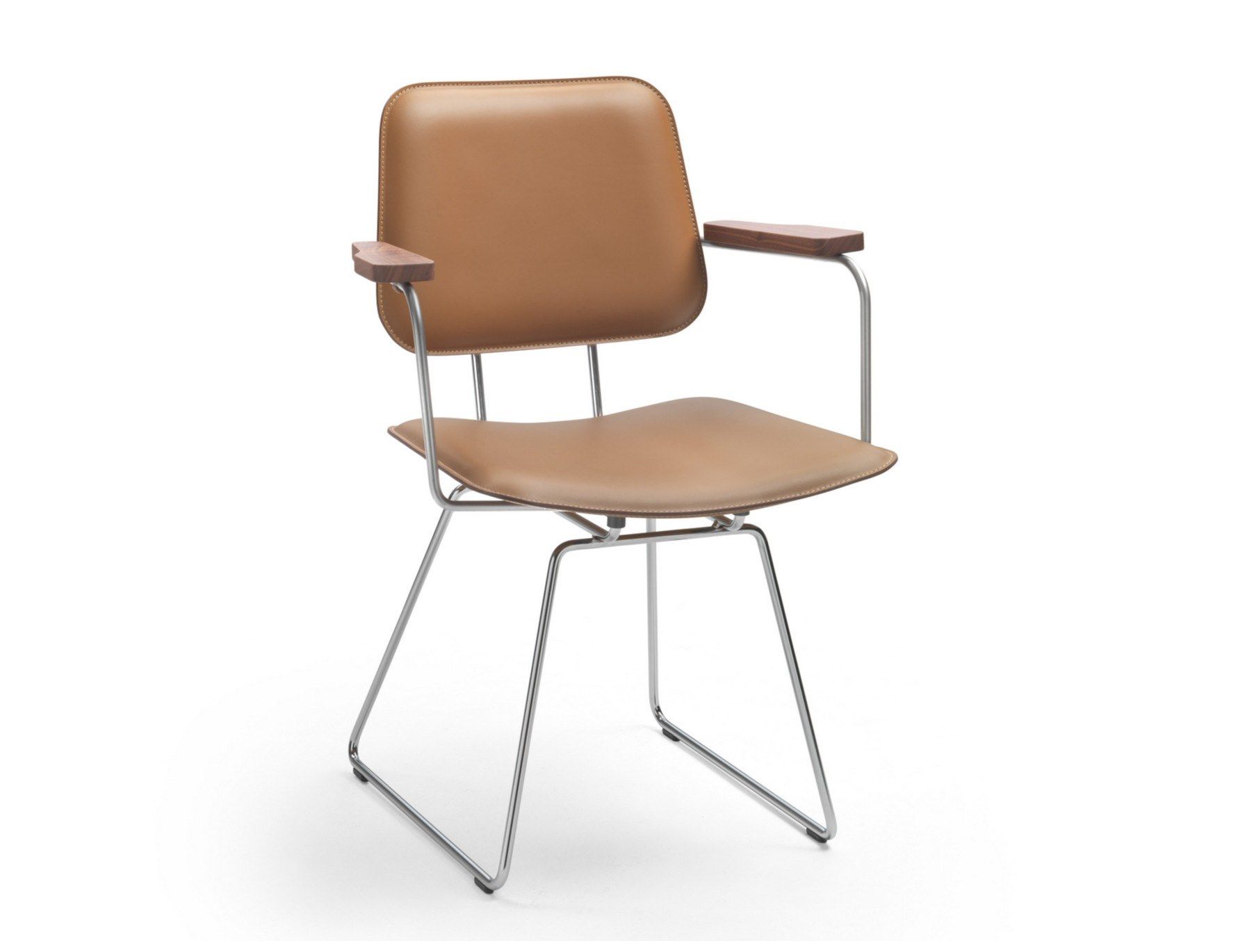 Кожаный стул с подлокотниками Flexform Echoes S. H ARCH-00146242