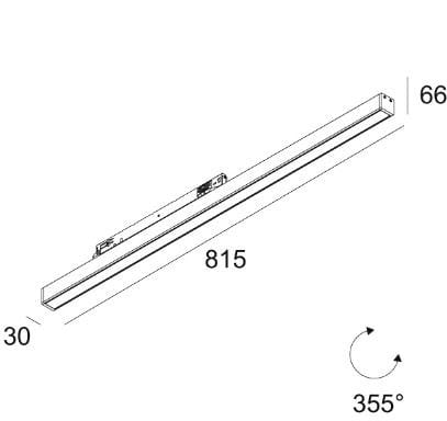 Металлическое магнитное светодиодное освещение Deltalight LED LINE OK ADM ARCH-00098478 - Вид №2