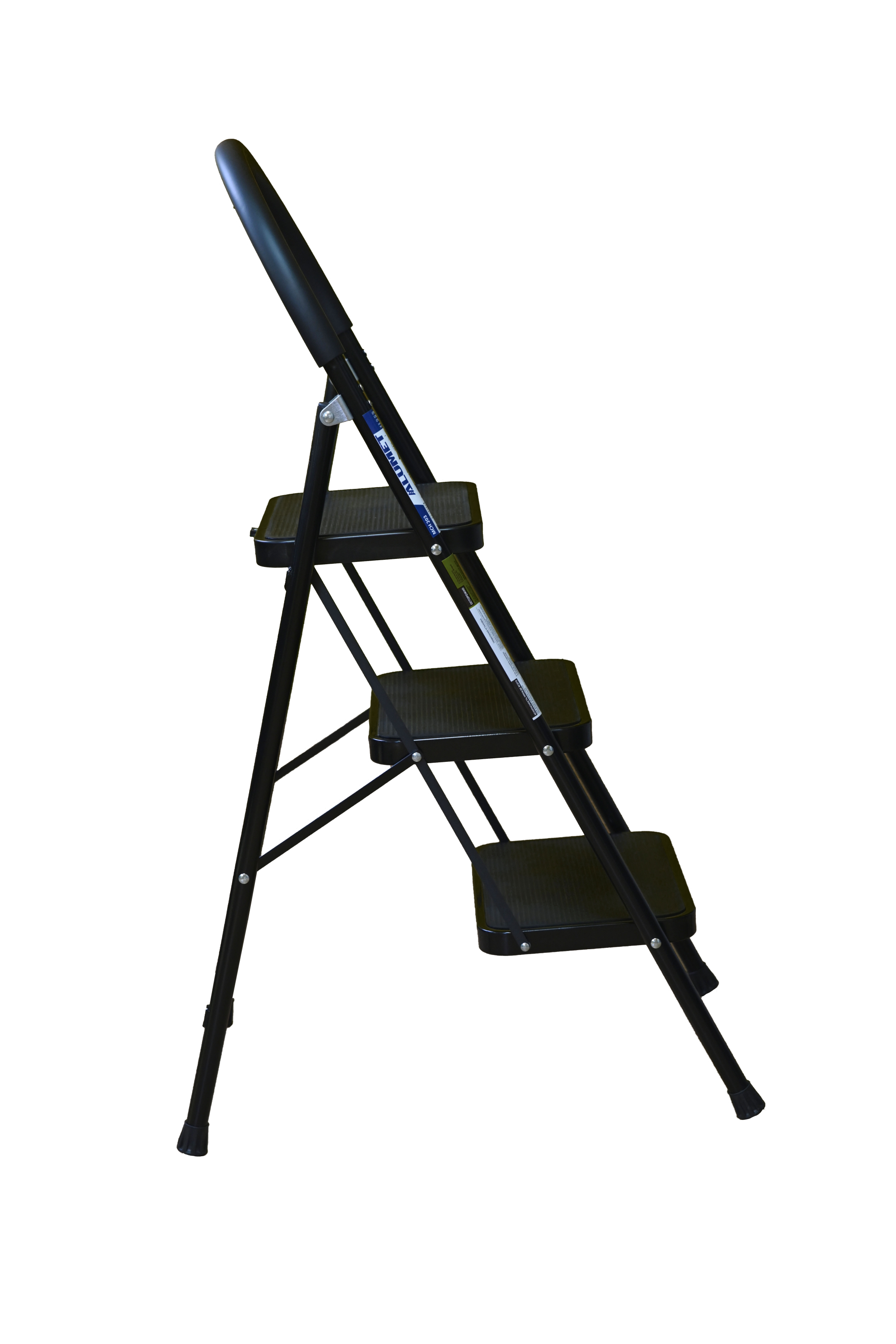 Стремянка-стул с широкими ступенями стальная, 3 ступени ALUMET МСН203 - Вид №6