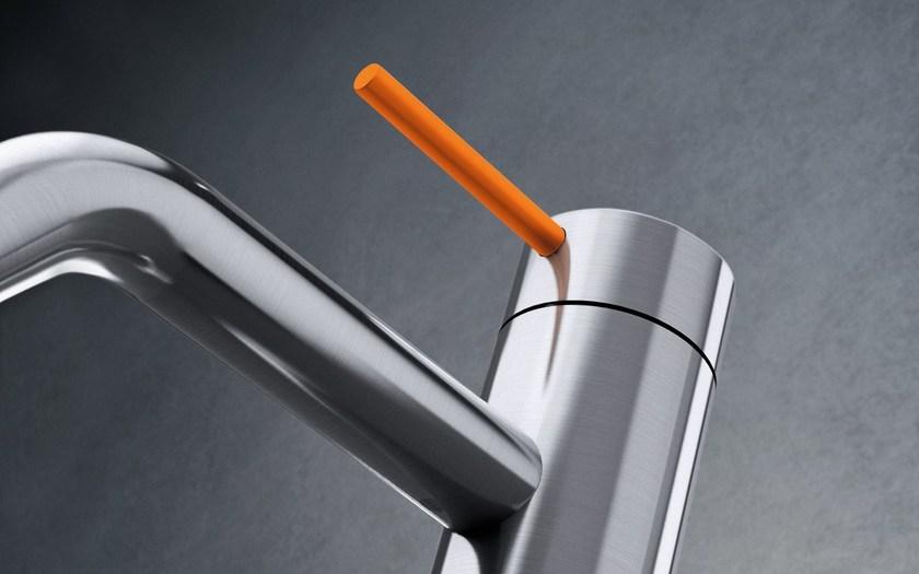 Radomonte Смеситель для раковины, однорычажный, настольный, из нержавеющей стали Toki Tki1 - Вид №2