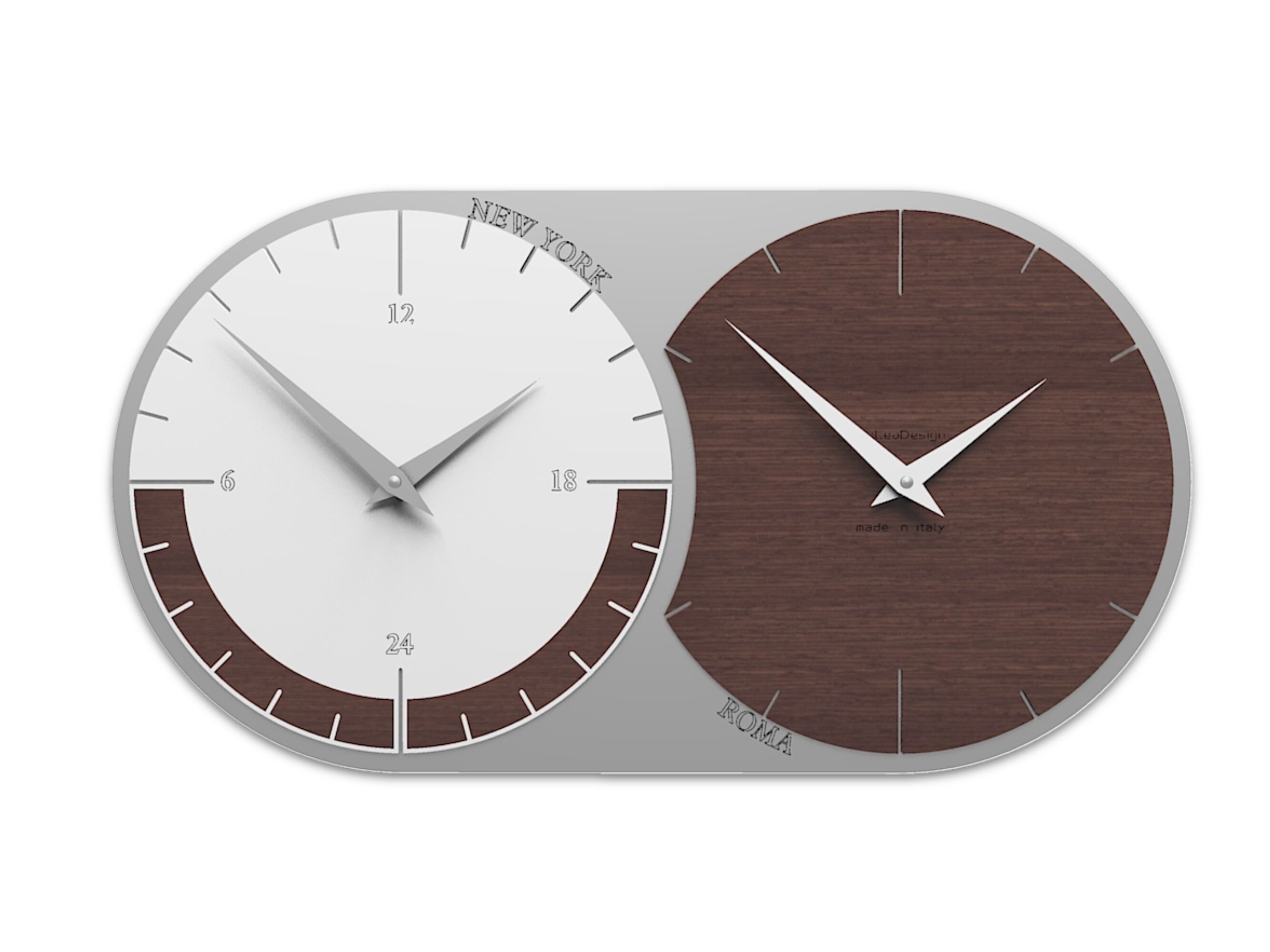 Настенные часы MDF CalleaDesign WORLD CLOCK 2 ARCH-00119789