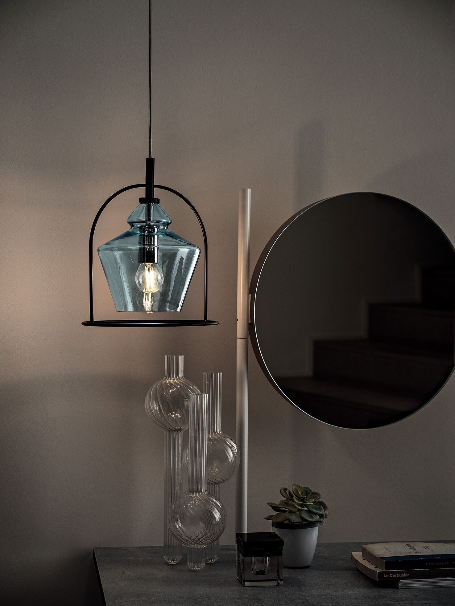 Подвесной светильник из дутого стекла Bontempi Casa SWING ARCH-00068861 - Вид №3