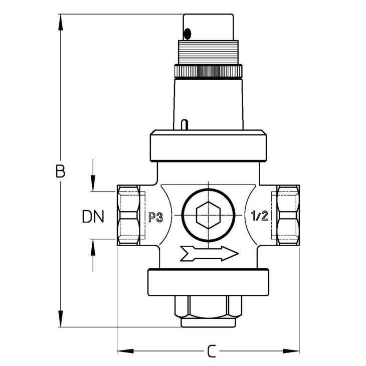CIMBERIO CIM 1430 2 Редуктор давления латунный CIM 1430  - Вид №1