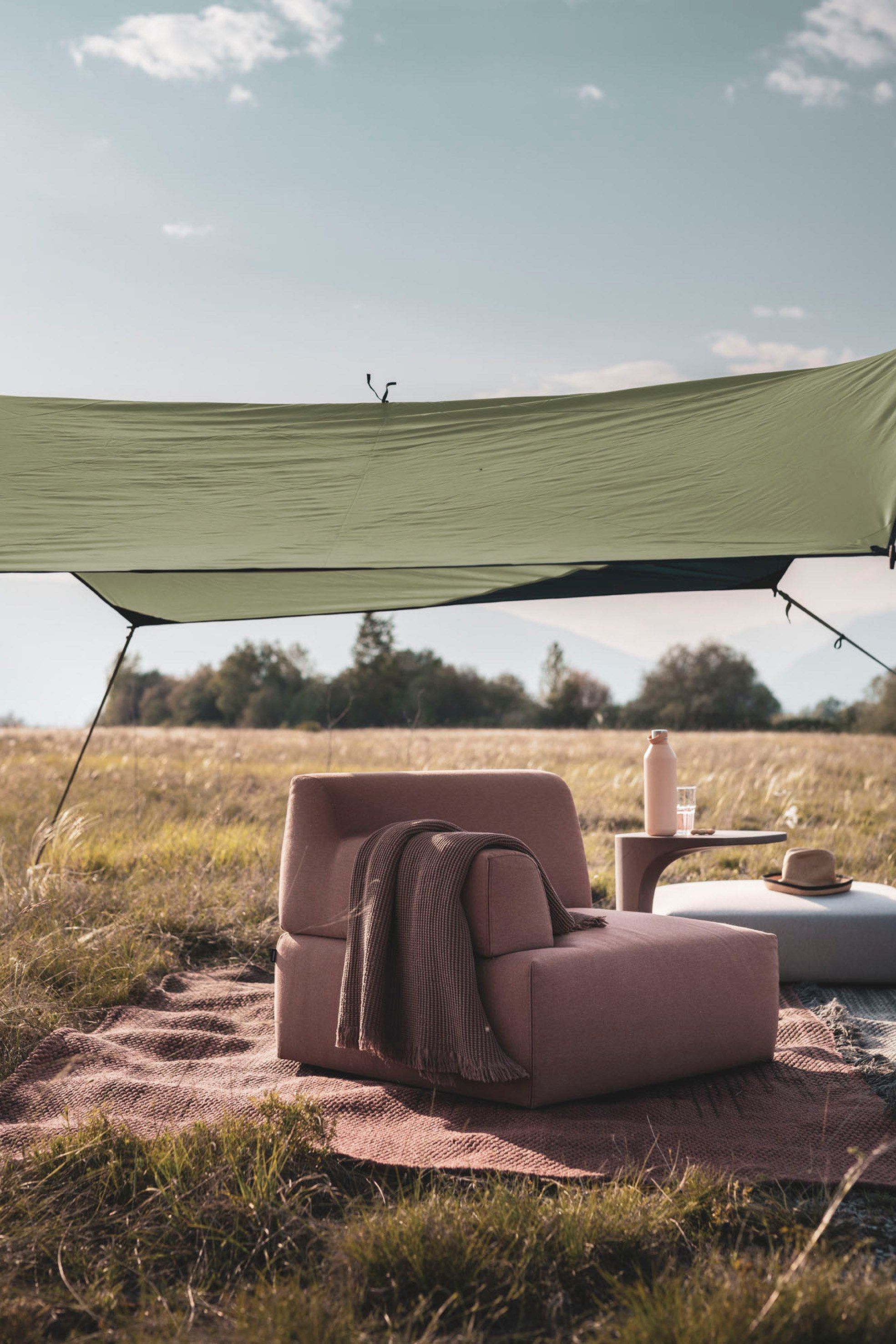 Угловой садовый диван из ткани Kristalia Palchetto ARCH-00003760 - Вид №3