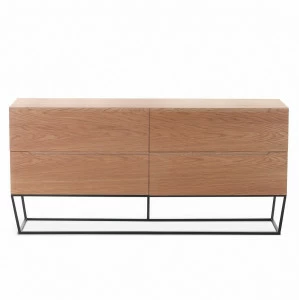 Комод деревянный с 4 ящиками дуб от Angel Cerda ANGEL CERDA ДИЗАЙНЕРСКИЕ 241872 Бежевый