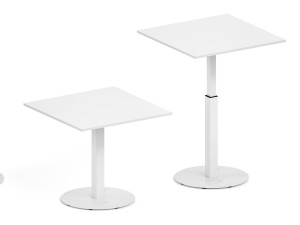 Металлический регулируемый по высоте квадратный стол