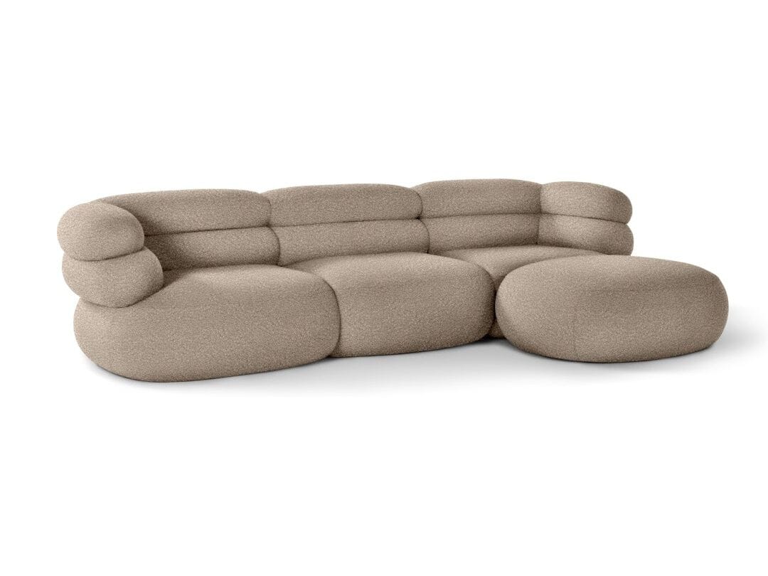 Модульный тканевый диван с полуостровом на 3 места Knoll Biboni ARCH-00052905 - Вид №2