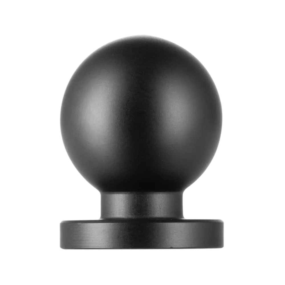 Мебельная ручка-кнопка Edson 22501 25 мм черная STLM-2175955 - Вид №2