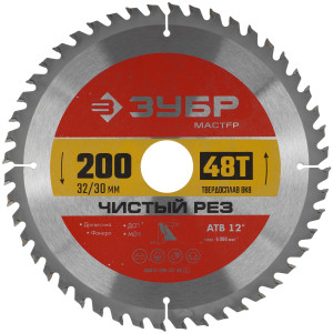 Диск пильный ЗУБР Чистый рез 36914-200-32-48_z01 9173763