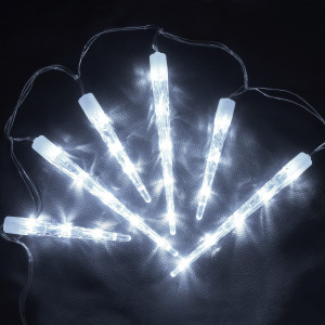 82341995 Электрогирлянда наружная нить «Сосульки» 2 м 40 LED холодный белый