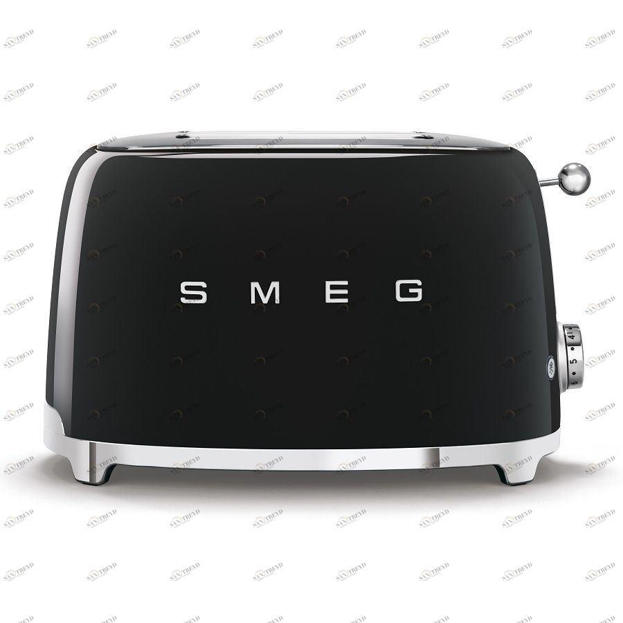 Тостер Smeg на 2 ломтика, черный TSF01BLEU