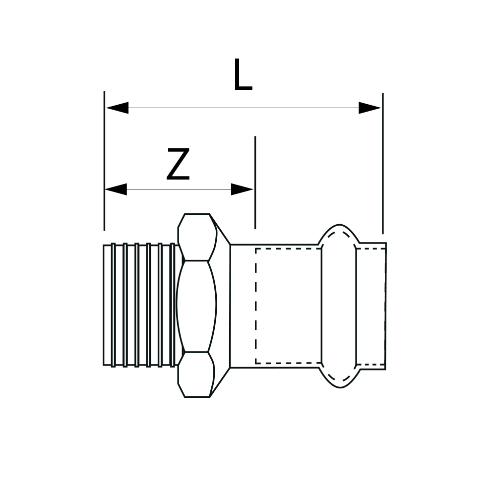 PS4243G0150400 Переходники Tece  - Вид №1