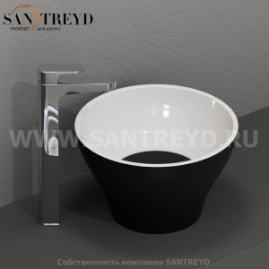 480324 Накладная раковина на столешницу  круглая Kerasan Deco