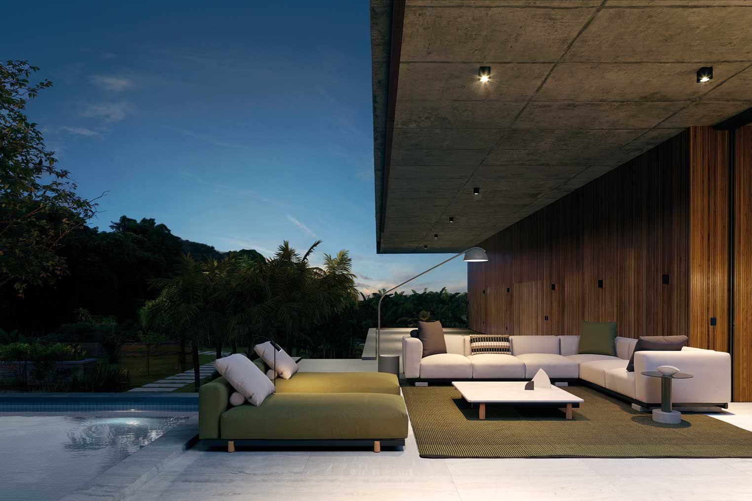 Угловой диван из ткани Kettal Molo ARCH-00109581 - Вид №4