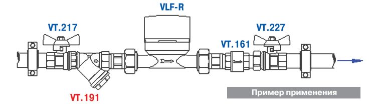 VT.191.N.04 Фильтр механической очистки косой Valtec 1/2"  - Вид №9