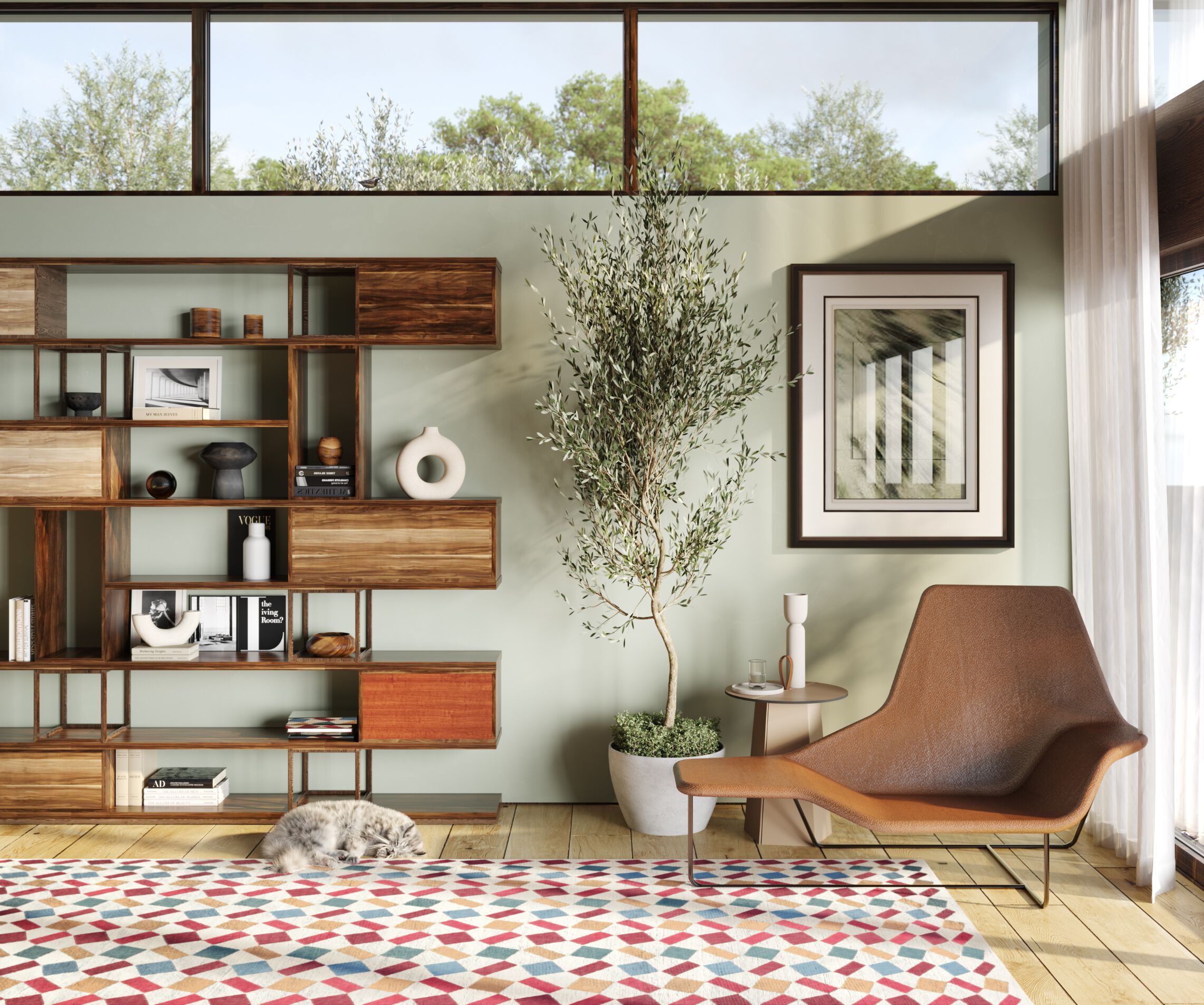 Прямоугольный ковер ручной работы из шерсти Tapis Rouge узор ARCH-00076910 - Вид №2