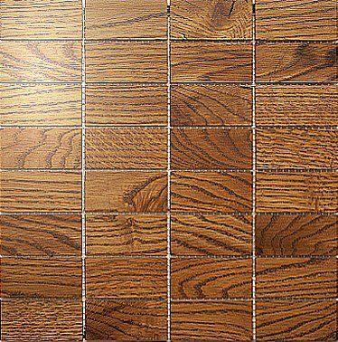 Мозаика и 3D панели из дерева Da Vinci Мозаика 8x4 Cognac 006 Дуб Селект (Гладкая) 288х288 мм 1301100006 - Вид №1