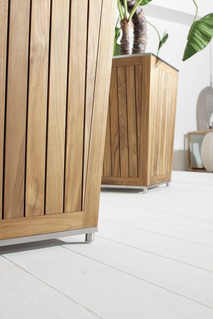 Atmosphera Высокий садовый горшок из тикового дерева Desert De.c1 - Вид №5