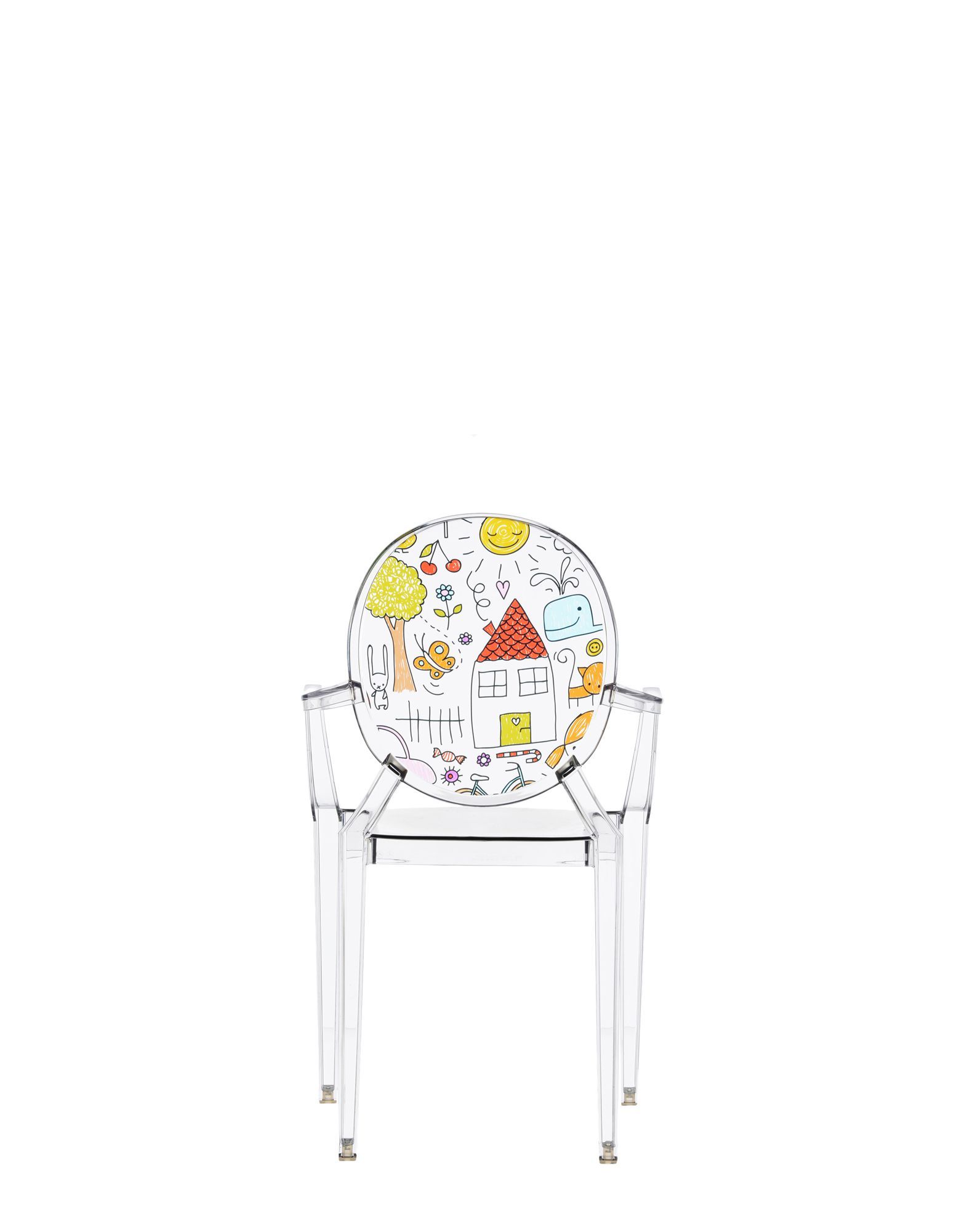 Детский стул из поликарбоната с подлокотниками Kartell Ghost ARCH-00143264 - Вид №12