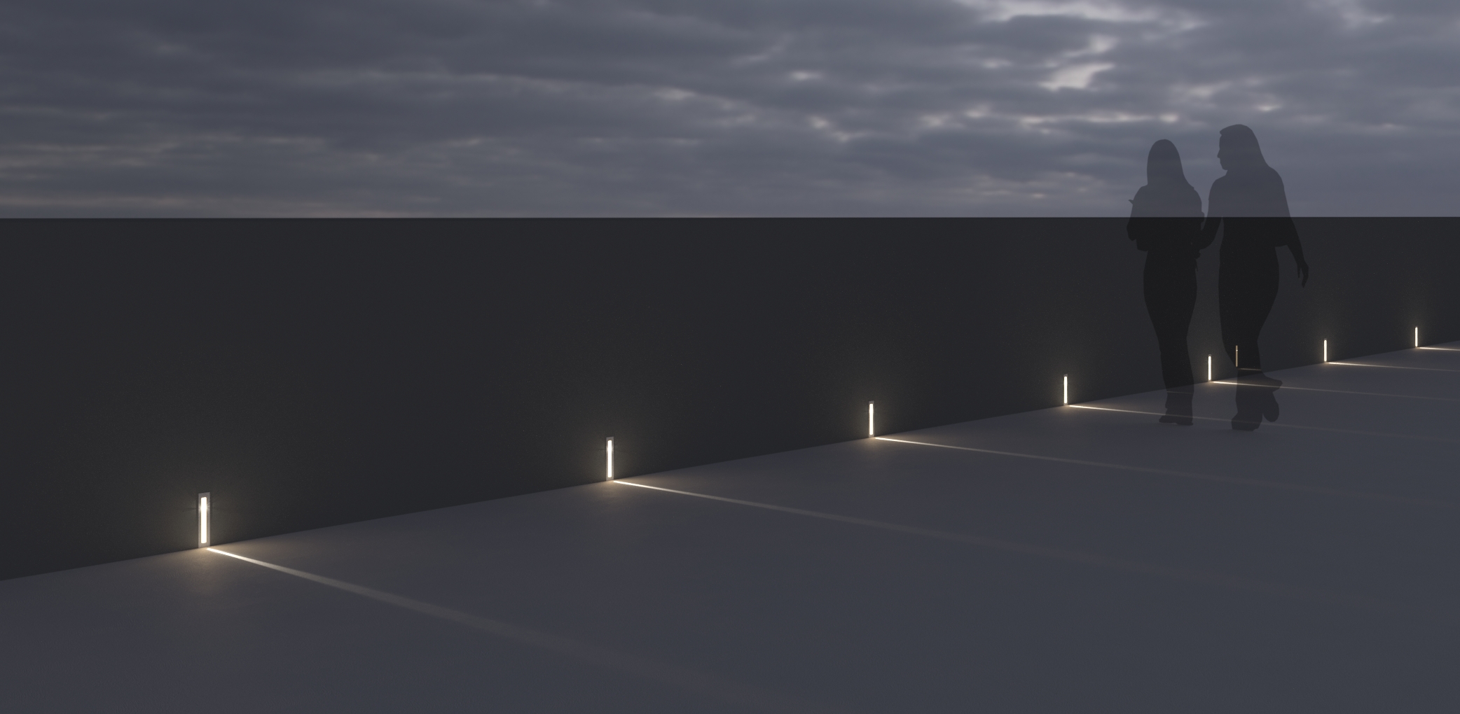 3450601 Светильник встраиваемая в стену / Наружнее освещение Platek MASK  MASK - LED 3000K Asymmetrical - Вид №7